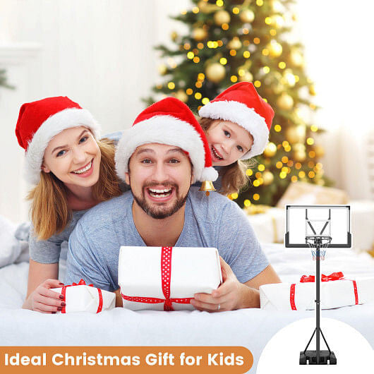 Portable Basketball Hoop Outdoor Basketball Goal System Adjustable for Kids Teens Adults-2