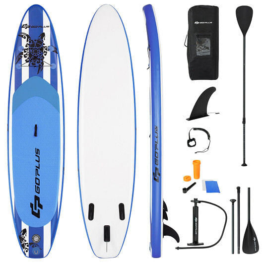 10.6 Feet Inflatable Paddle Board with Carry Bag-0