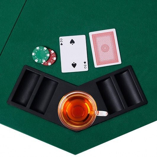 48 Inch 8 Players Octagon Fourfold Poker Table Top-5